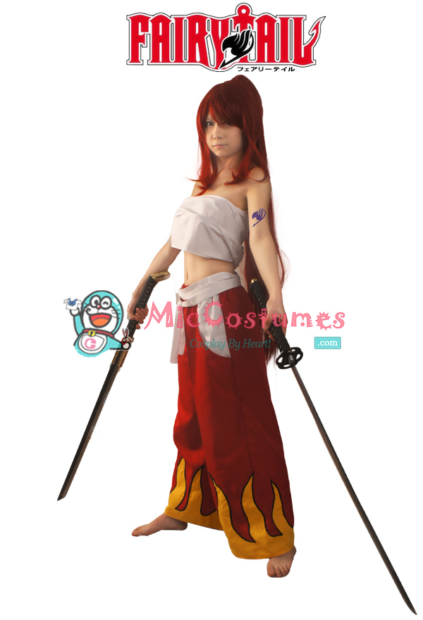 Fairy Tail Erza Scarlet Bandage Cosplay Costume