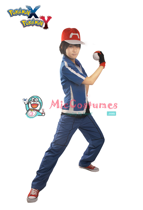 Pokemon XY Ash Ketchum Cosplay Costume