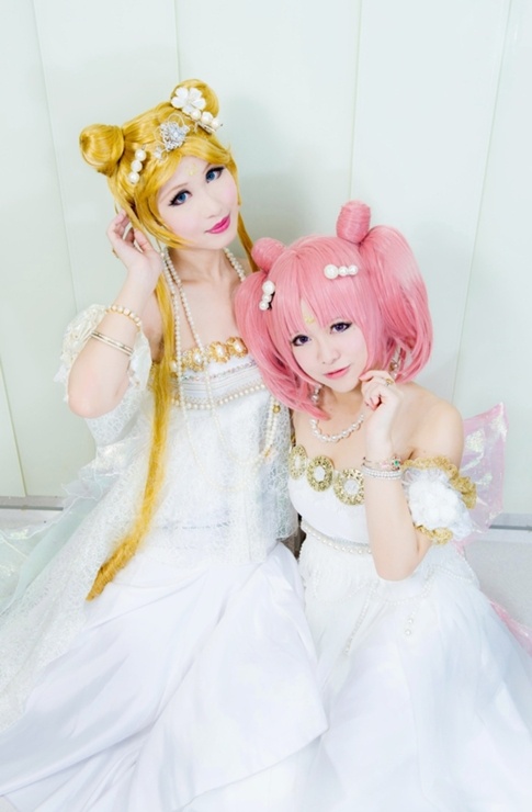 Sailor Moon and Chibi Moon