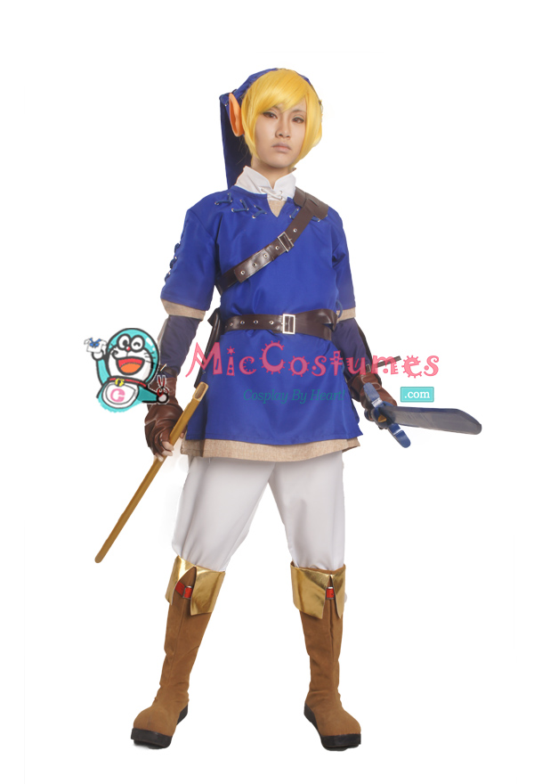 The Legend of Zelda Link Blue Cosplay Costume
